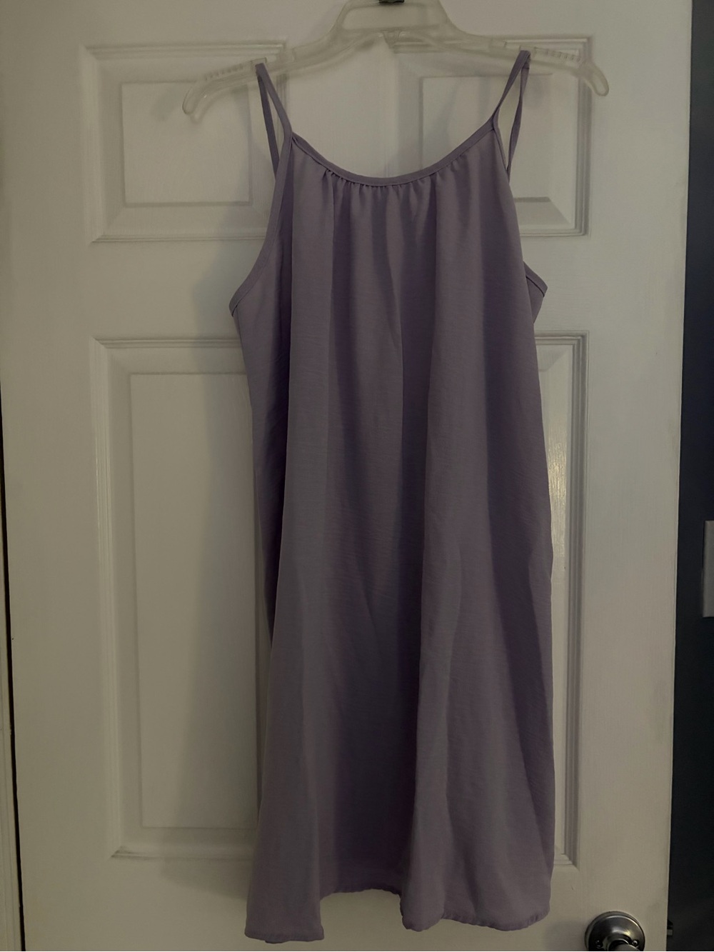Lilac swimsuit cover-up/ backless cami dress